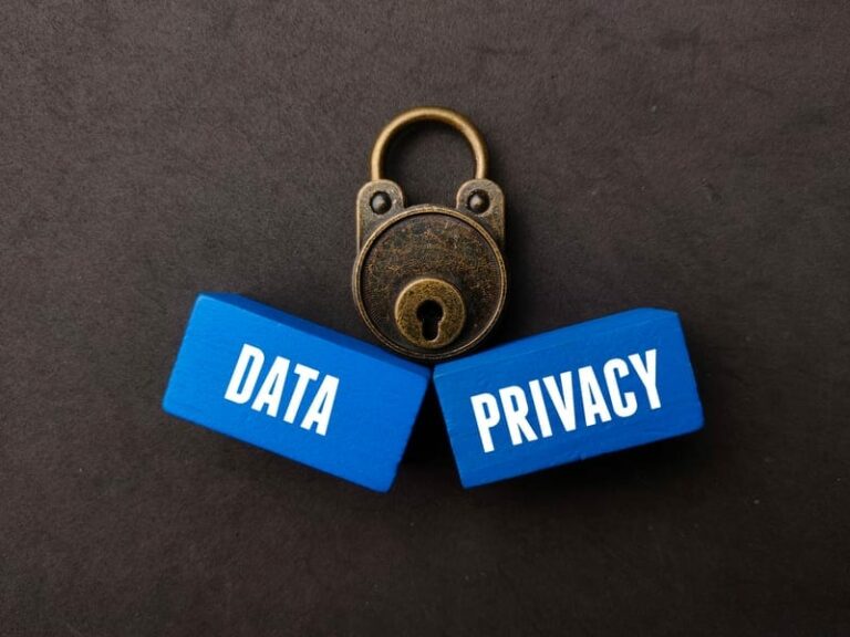Data privacy and security padlock concept representing anonymisation risk testing for AI datasets.